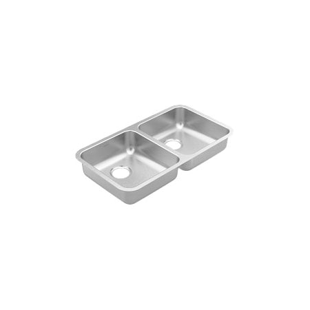Moen 2000 Series 32x18 Stainless Steel Undermount Double Bowl Sink